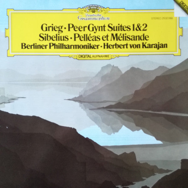 Edvard Grieg, Jean Sibelius, Berliner Philharmoniker, Herbert von Karajan : Peer Gynt Suites 1 & 2 / Pelléas Et Mélisande (LP, Album)