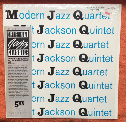 Modern Jazz Quartet* / Milt Jackson Quintet : MJQ (LP, Comp, RE)