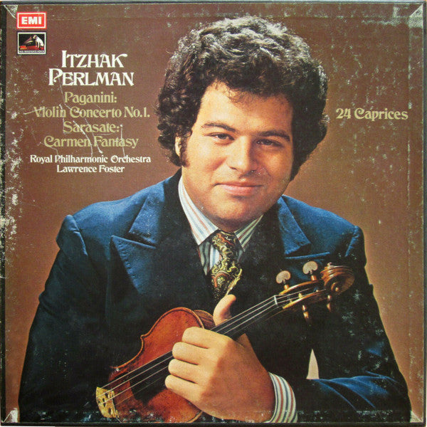 Itzhak Perlman – Niccolò Paganini / Pablo de Sarasate – Royal Philharmonic Orchestra, Lawrence Foster : Violin Concerto No. 1 · 24 Caprices / Carmen Fantasy (2xLP, Album + Box)