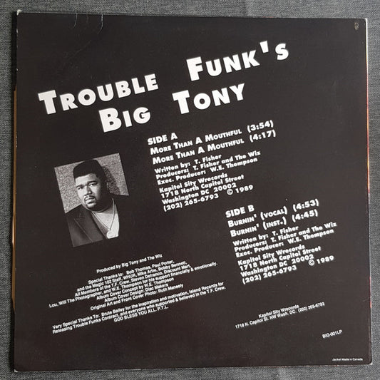 Big Tony (2) : More Than A Mouthful (12")