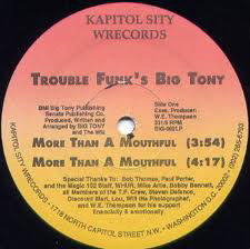 Big Tony (2) : More Than A Mouthful (12")