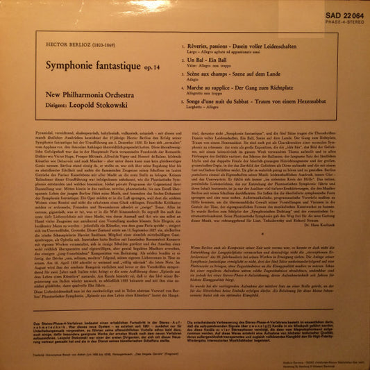 Hector Berlioz : Symphonie Fantastique Op. 14 (LP)