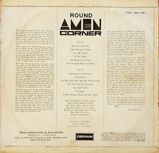 Amen Corner : Round Amen Corner (LP, Album)