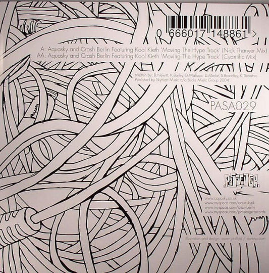 Aquasky & Crash Berlin : Movin' The Hype Track (Remixes) (12")