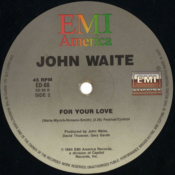 John Waite : Missing You (Extended Version) (12", Single)