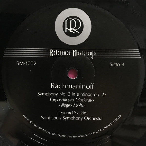 Sergei Vasilyevich Rachmaninoff - Leonard Slatkin / Saint Louis Symphony Orchestra : Symphony No. 2 In E Minor, Op. 27 (LP, Album, Ltd, Num, Ana)