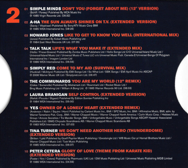 Various : 12 Inch Dance 80s Pop (3xCD, Comp)