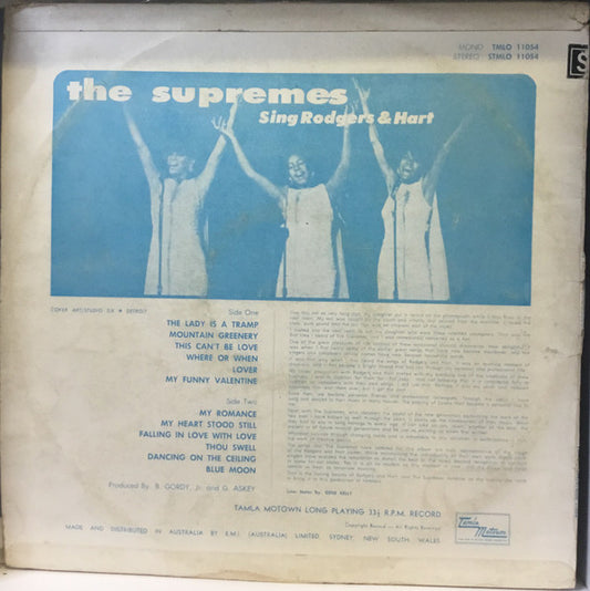 The Supremes : The Supremes Sing Rodgers & Hart (LP, Album)
