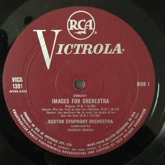 Claude Debussy / Samuel Barber / Charles Munch / Boston Symphony Orchestra : Images / Medea's Meditation And Dance Of Vengeance (LP, Comp, Mono)
