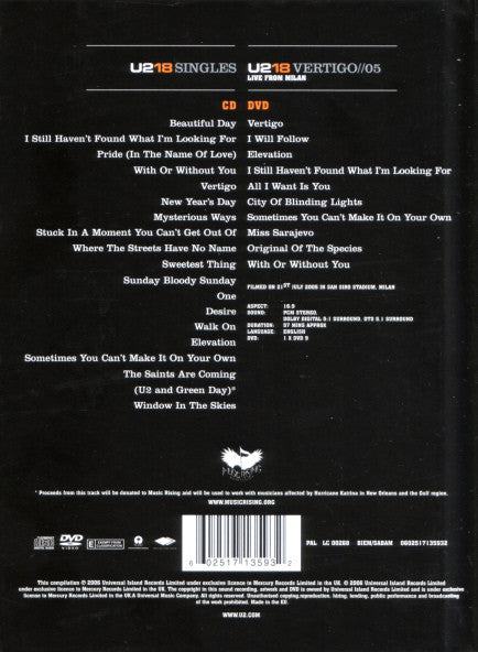 U2 : U218 Singles (Box, Dlx, Ltd + CD, Comp + DVD-V, Multichannel, PA)