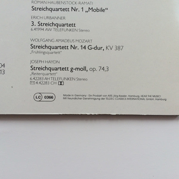 Alban Berg Quartett, Antonín Dvořák : Streichquartett - String Quartet - Quatuor A Cordes Nr. 8 G-dur Op. 106 (LP, RE, 180)