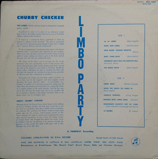 Chubby Checker : Limbo Party (LP, Album, Mono)