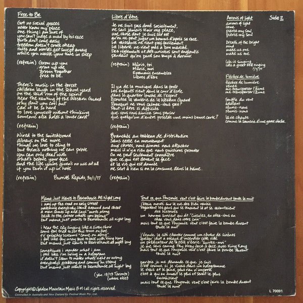 Bruce Cockburn : Circles In The Stream (2xLP, Album)