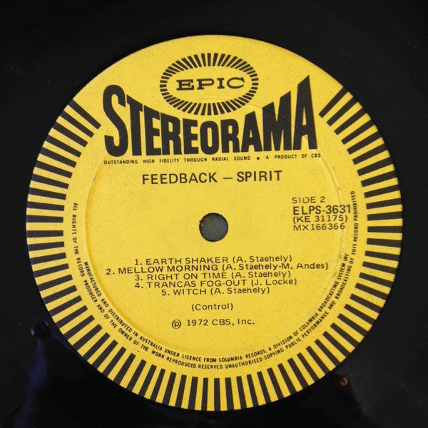 Spirit (8) : Feedback (LP, Album)