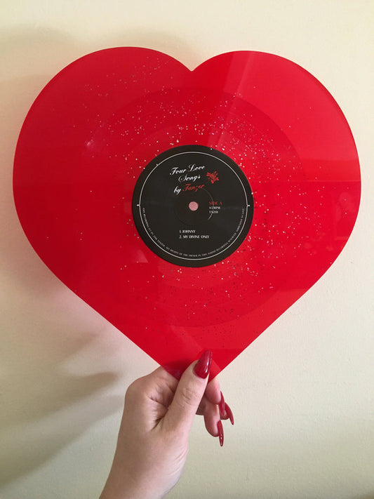 Tanzer : Four Love Songs By Tanzer (12", Shape, EP, Ltd, Hea)