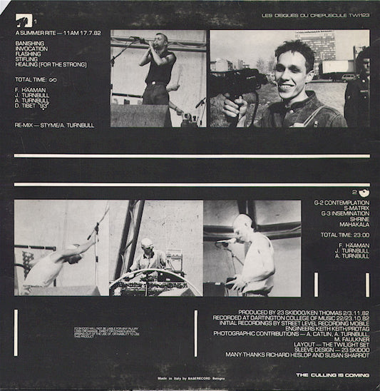 23 Skidoo : The Culling Is Coming (LP, Album)