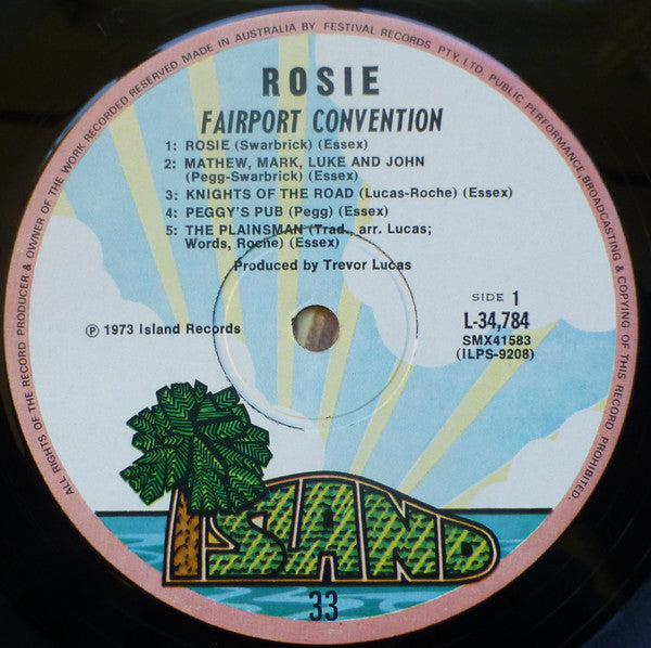 Fairport Convention : Rosie (LP, Album)