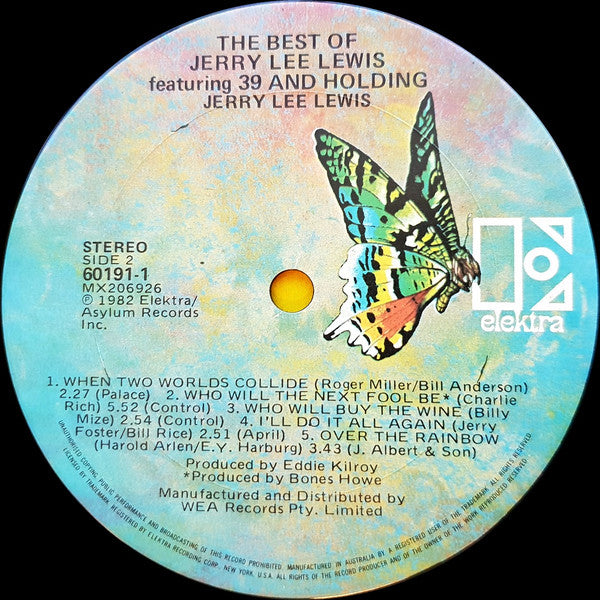 Jerry Lee Lewis : The Best Of Jerry Lee Lewis Featuring 39 And Holding (LP, Comp)
