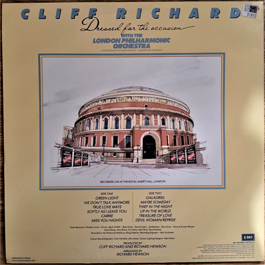 Cliff Richard With London Philharmonic Orchestra : Dressed For The Occasion (LP, Album)