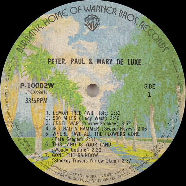 Peter, Paul & Mary : Peter, Paul & Mary De Luxe (LP, Comp, Gat)