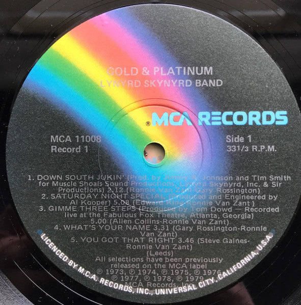 Lynyrd Skynyrd : Gold & Platinum (2xLP, Comp)