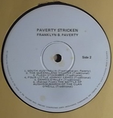 Franklyn B. Paverty : Paverty Stricken (LP, Album)