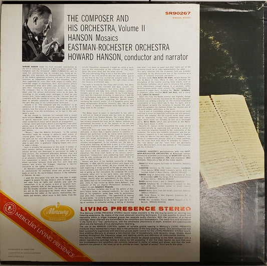 Howard Hanson, Eastman-Rochester Orchestra : The Composer And His Orchestra Vol. 2 (LP)