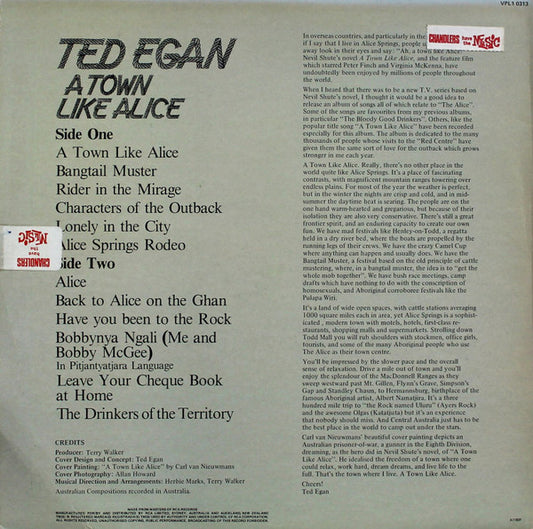 Ted Egan : A Town Like Alice (LP, Album)