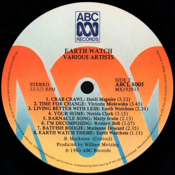 Various : Earth Watch (LP)