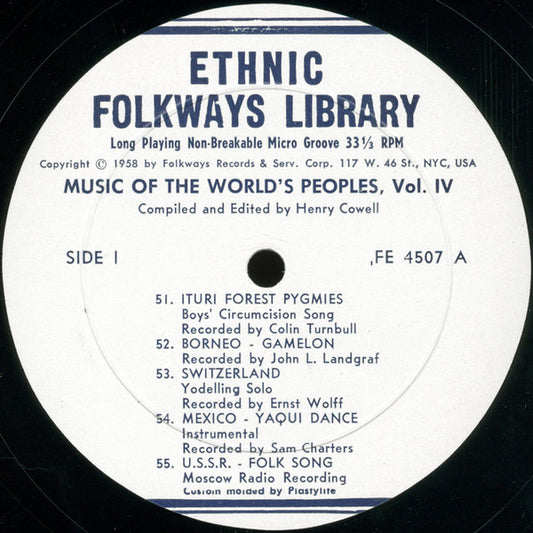 Various : Music Of The World's Peoples, Volume Four (2xLP, Comp + Box)