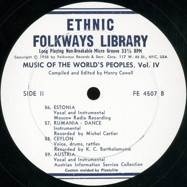Various : Music Of The World's Peoples, Volume Four (2xLP, Comp + Box)
