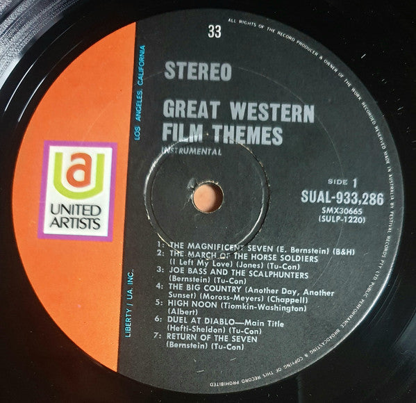 Various : Great Western Film Themes (LP, Comp)
