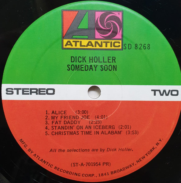 Dick Holler : Someday Soon (LP, Album, PR)