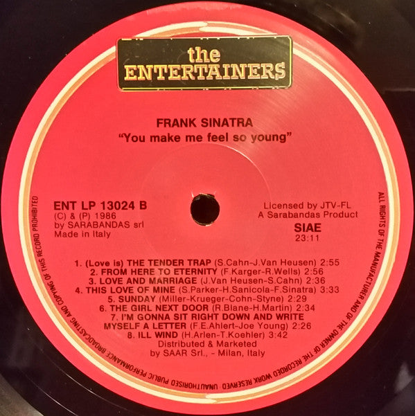 Frank Sinatra : You Make Me Feel So Young (LP, Comp)