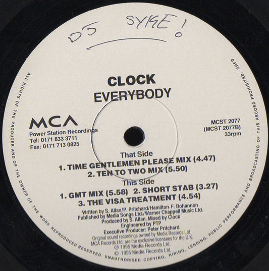 Clock : Everybody (12")