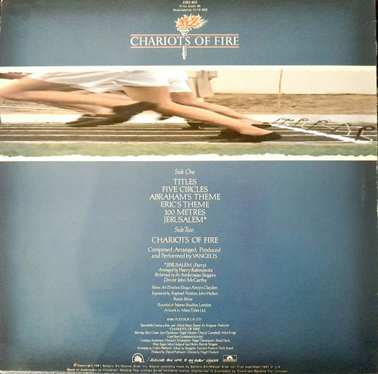 Vangelis : Chariots Of Fire (LP, Album)