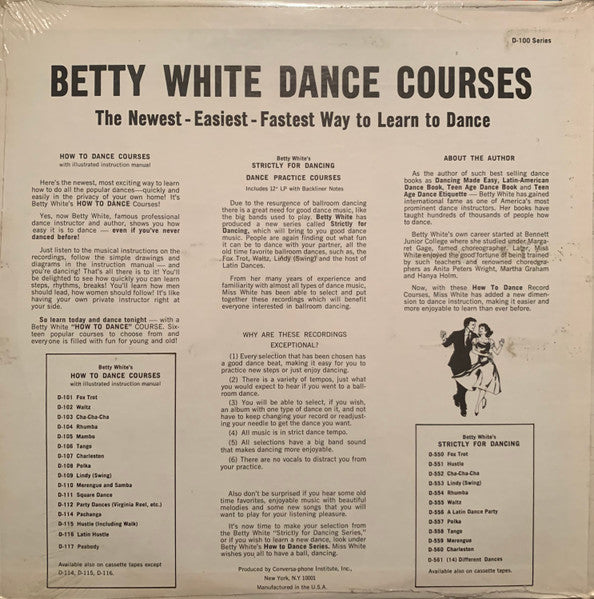 Betty White (2) : How to Fox Trot (LP, Album, Mono)