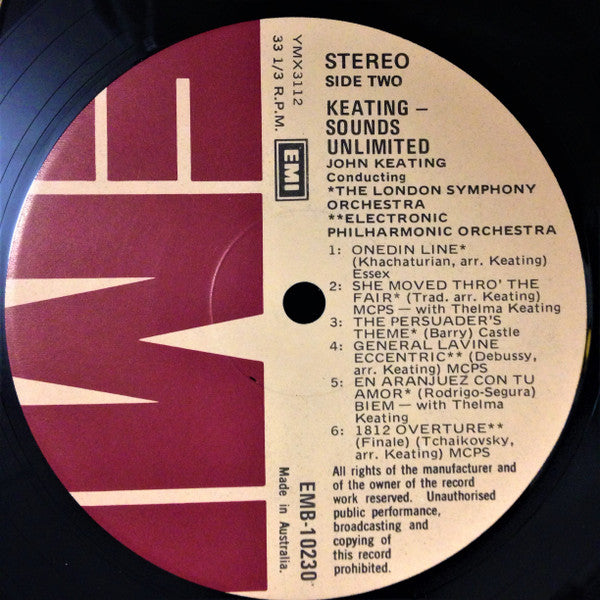 John Keating : Keating:Sounds Unlimited (LP, Comp)