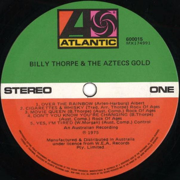 Billy Thorpe And The Aztecs : Gold (LP, Comp)