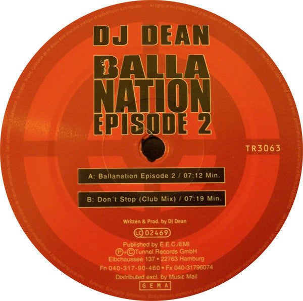 DJ Dean : Balla Nation Episode 2 (12")