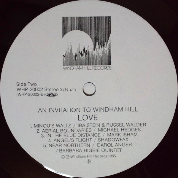 Various : Love - An Invitation To Windham Hill, vol. 2 (LP, Comp)
