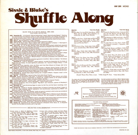 Sissle & Blake : Shuffle Along (LP, Comp, Gat)