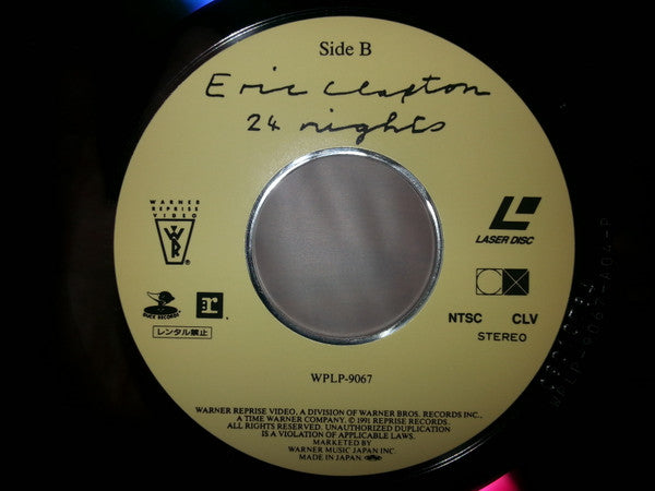 Eric Clapton : 24 Nights (Laserdisc, 12", NTSC, CLV)