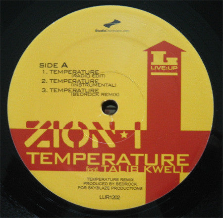 Zion I : Temperature / The Bay (12")