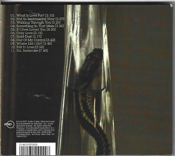 Justin Currie : What Is Love For (CD, Album, Dig)