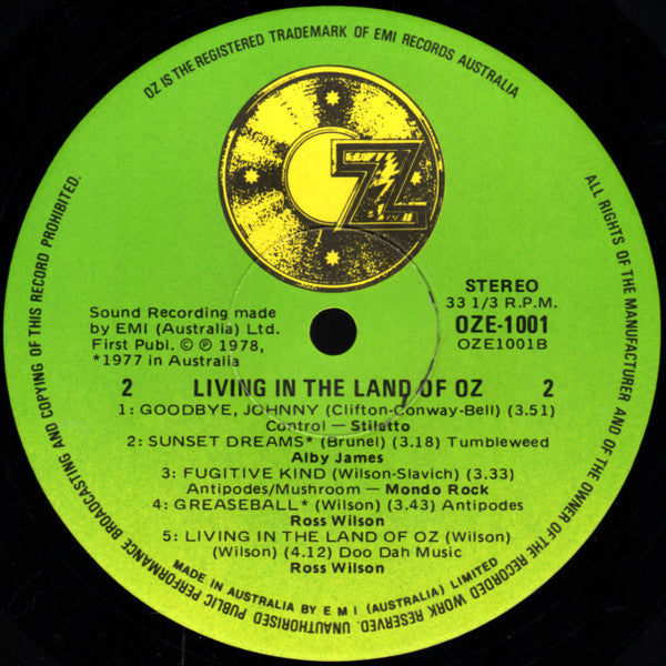 Various : Living In The Land Of Oz (LP, Comp)