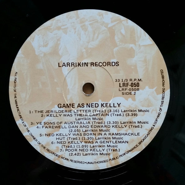 Various : Game As Ned Kelly (LP, Album)