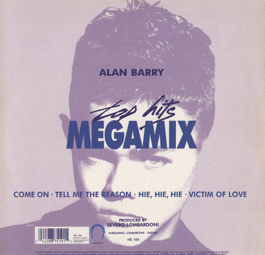 Alan Barry : Top Hits Megamix (12", Mixed)