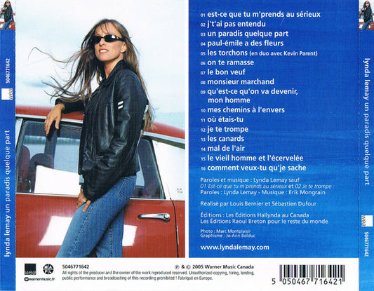 Lynda Lemay : Un Paradis Quelque Part (CD, Album, RP)