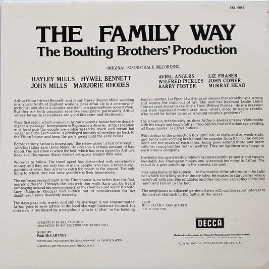 Paul McCartney : The Family Way (LP, Album, RE)